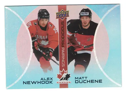Alex Newhook / Matt Duchene Prodigious Pairings #PP-20 2026 UD Team Canada