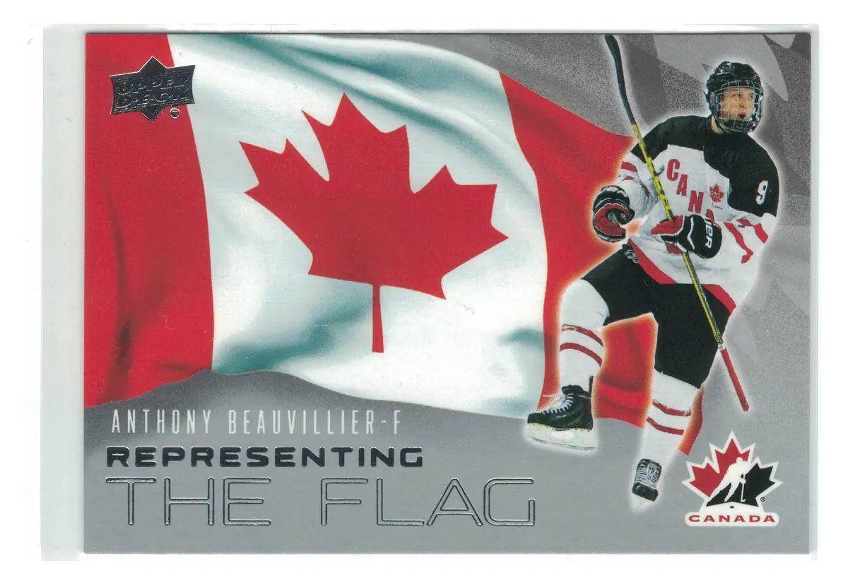 Anthony Beauvillier Representing the Flag #RF-28 2026 UD Team Canada — front