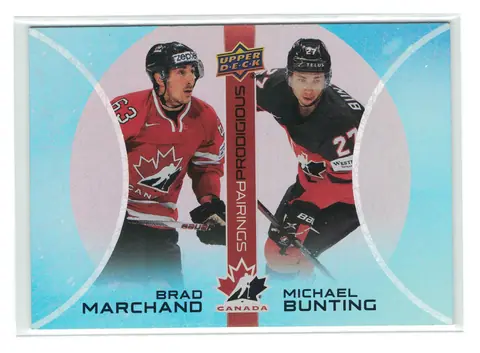 Brad Marchand / Michael Bunting Prodigious Pairings #PP-14 2026 Upper Deck Team Canada