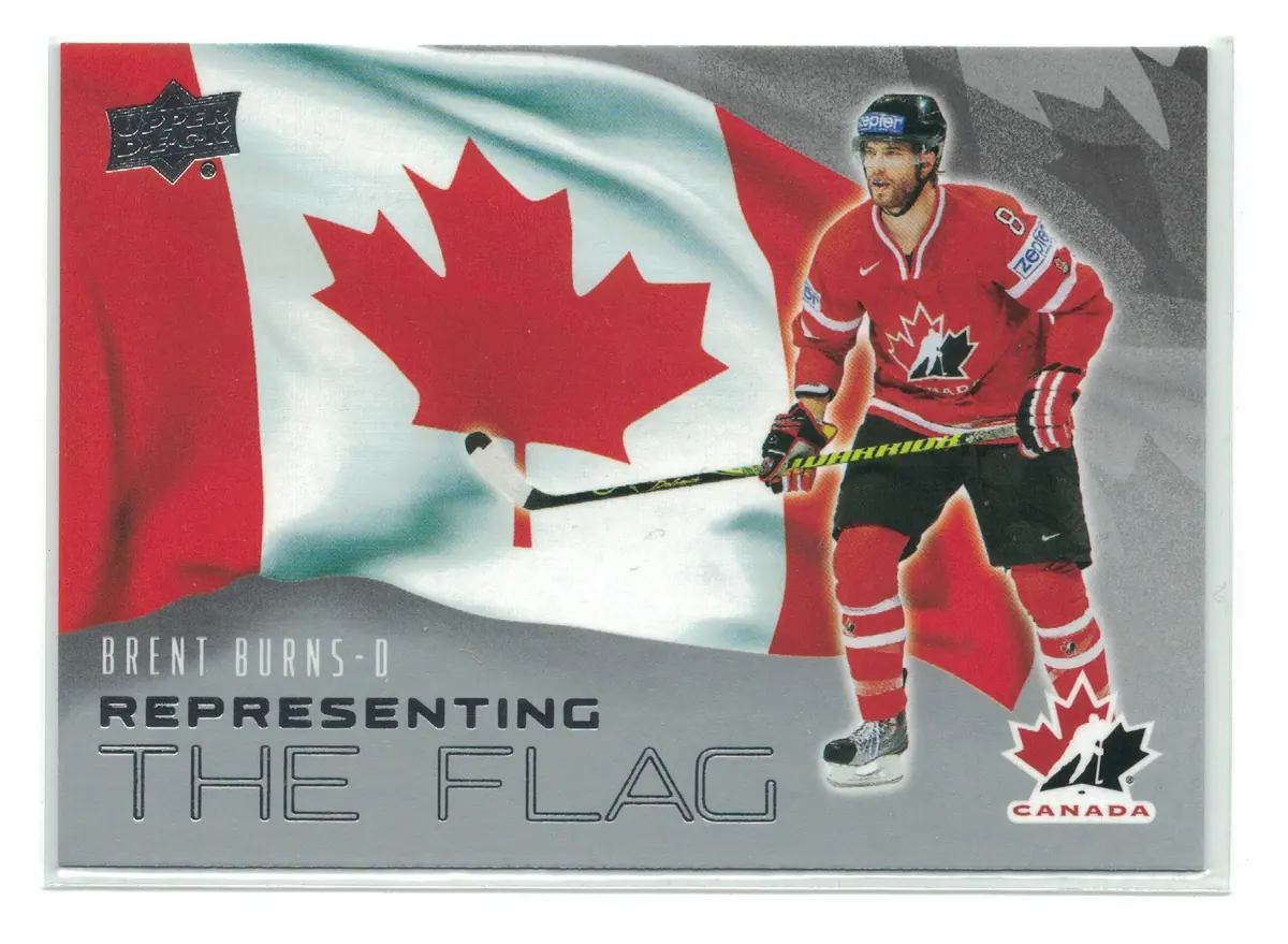 Brent Burns Representing the Flag #RF-11 2026 UD Team Canada — front