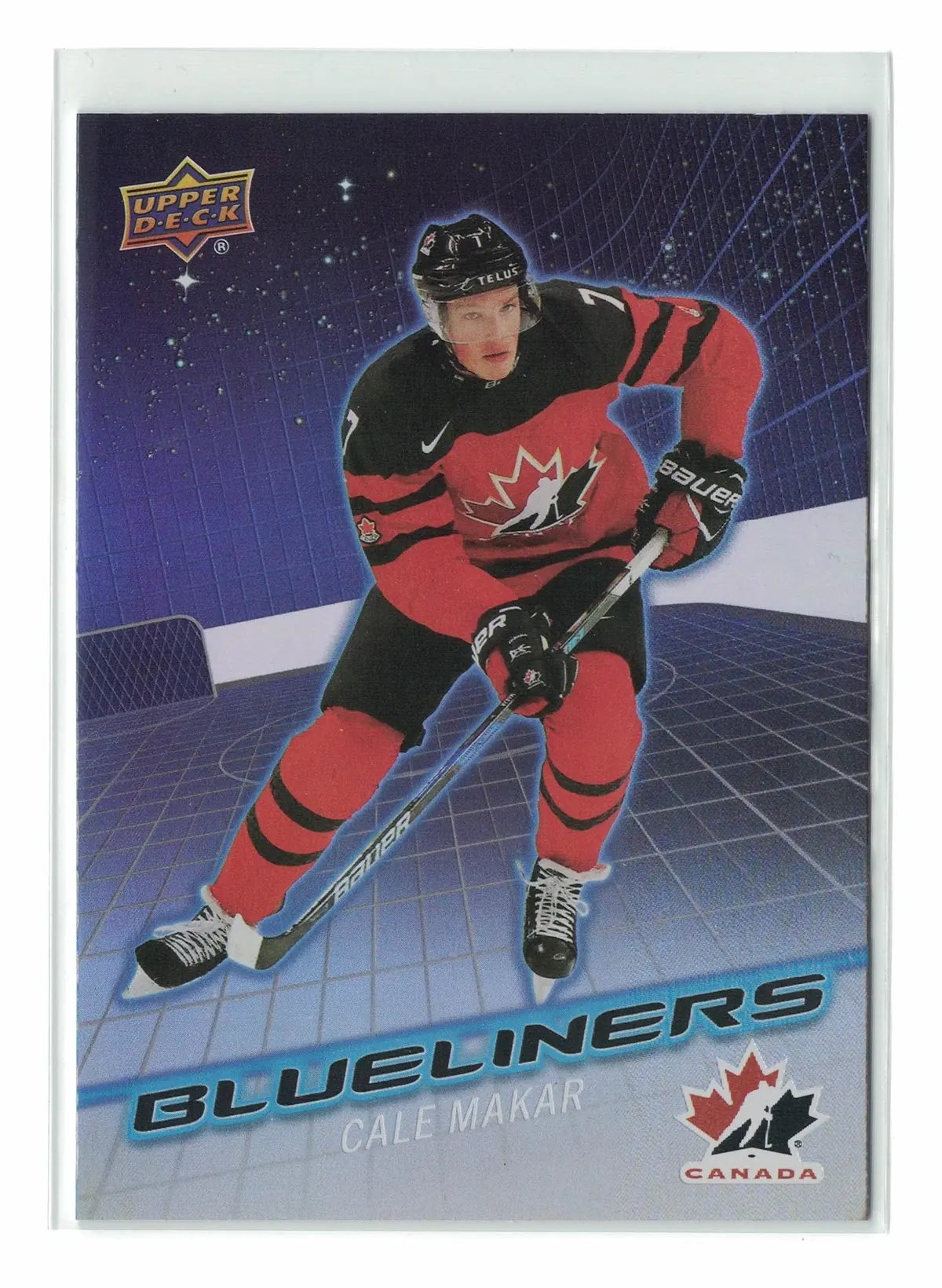 Cale Makar Blueliners #BL-7 2026 UD Team Canada — front