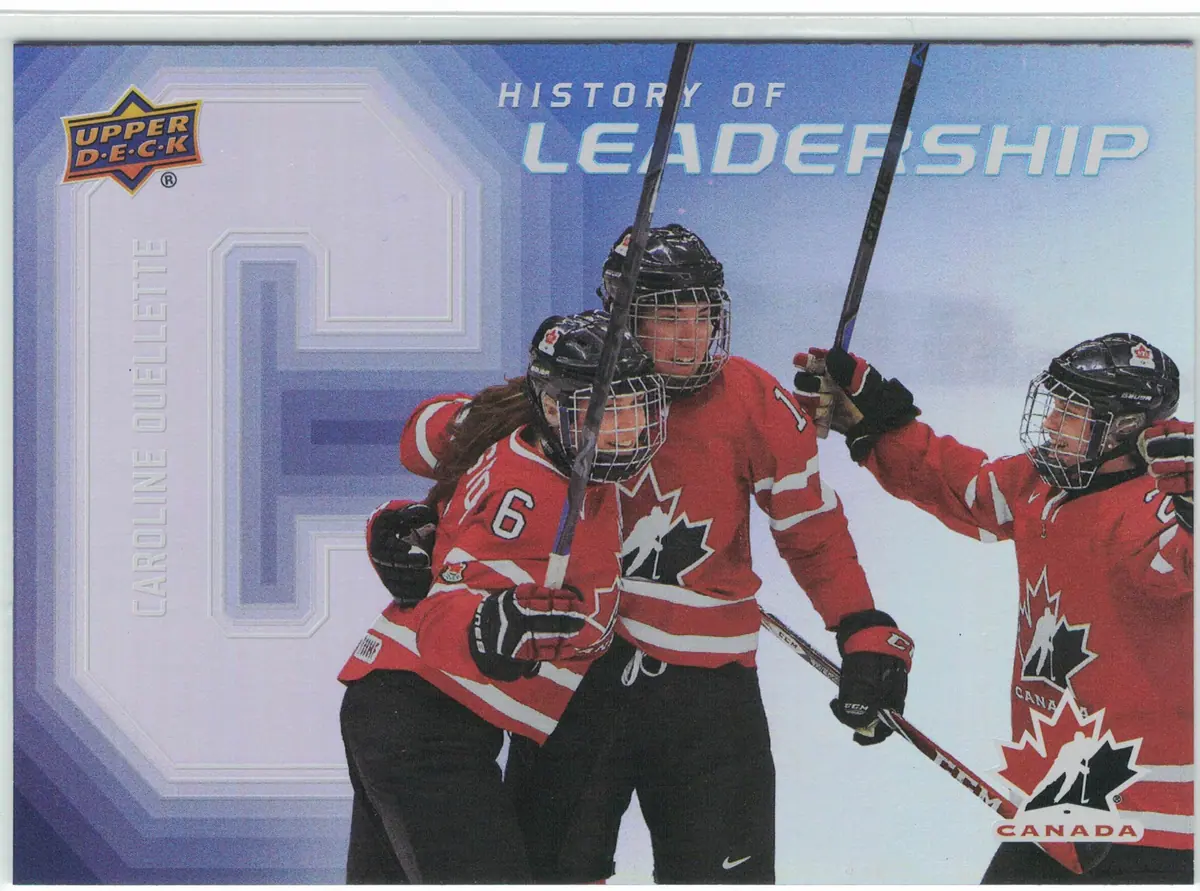 Caroline Ouellette History of Leadership #HL-1 2026 Upper Deck Team Canada — front