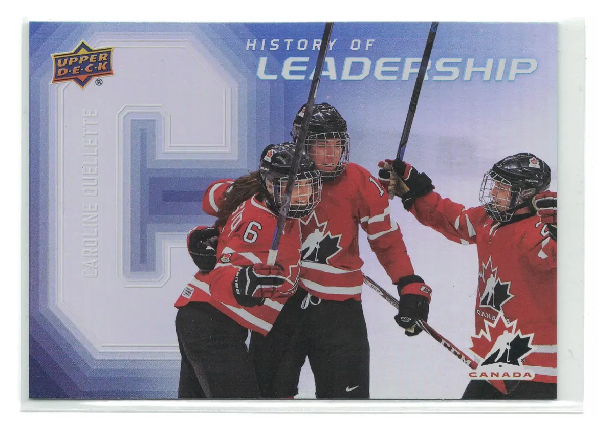 Caroline Ouellette History of Leadership #HL-1 2026 UD Team Canada — front