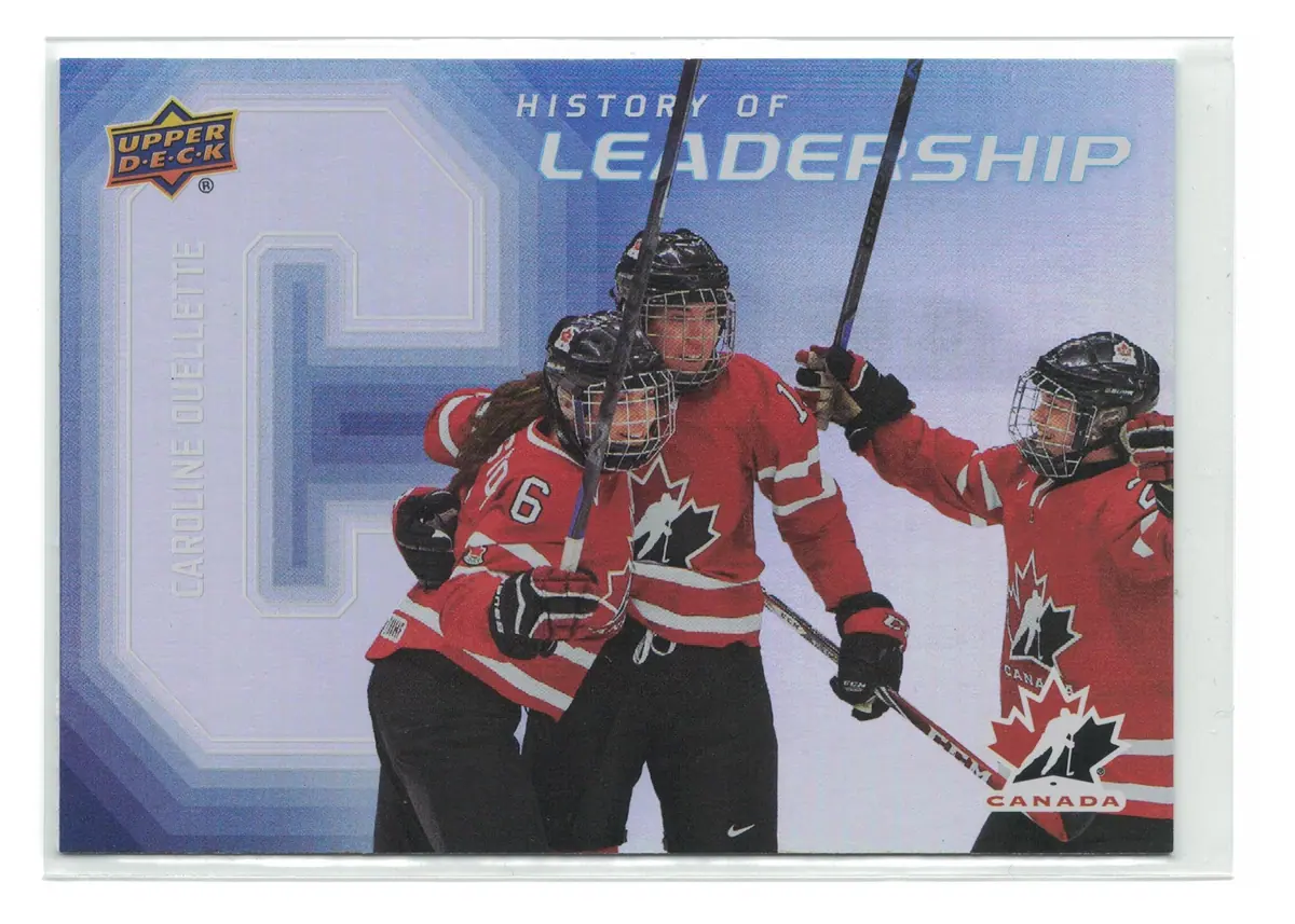 Caroline Ouellette History of Leadership #HL-1 2026 UD Team Canada — front