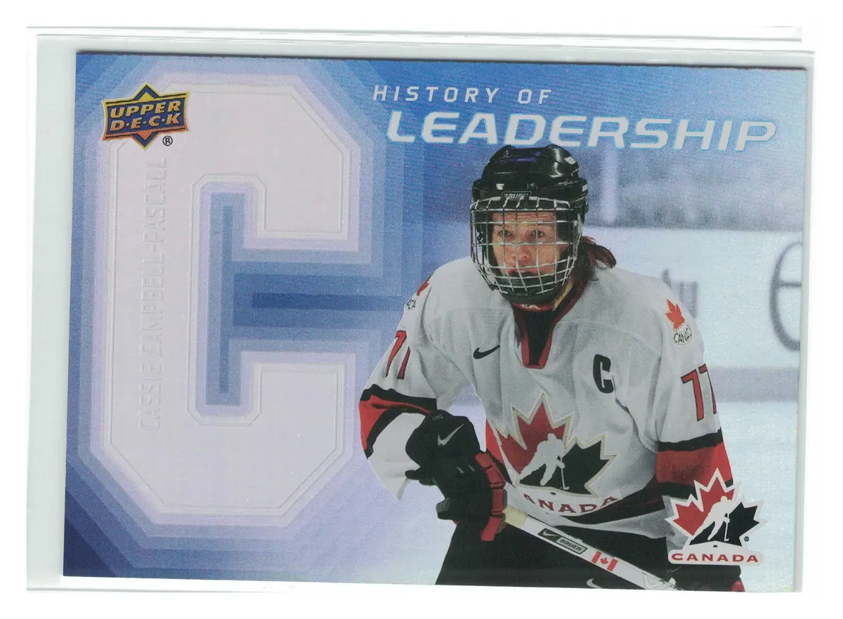 Cassie Campbell-Pascall History of Leadership #HL-2 2026 Upper Deck Team Canada — front
