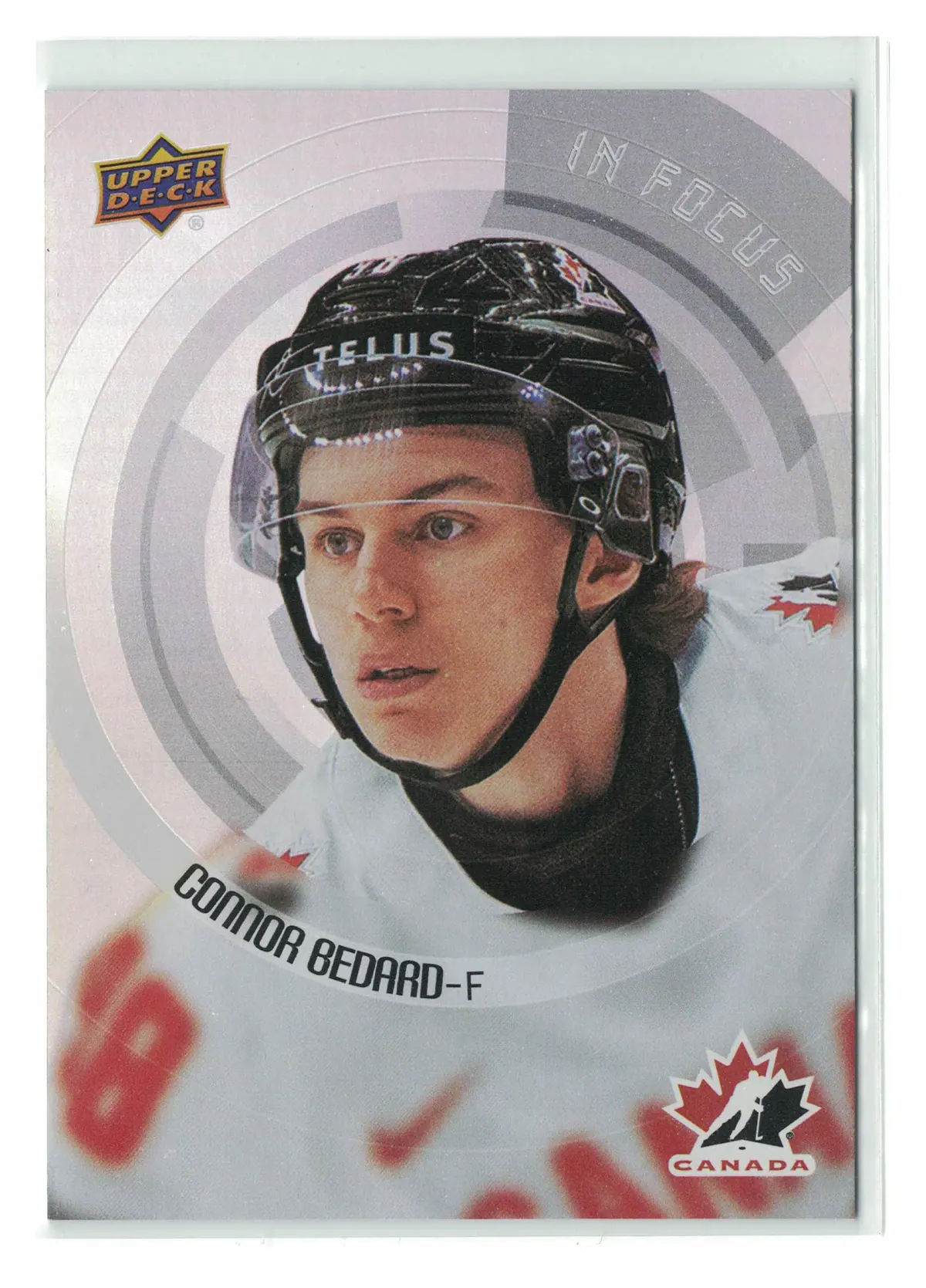 Connor Bedard In Focus #IF-11 2026 Upper Deck Team Canada — front