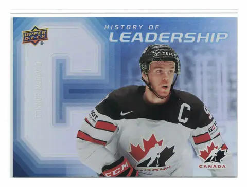 Connor McDavid History of Leadership #HL-10 2026 Upper Deck Team Canada