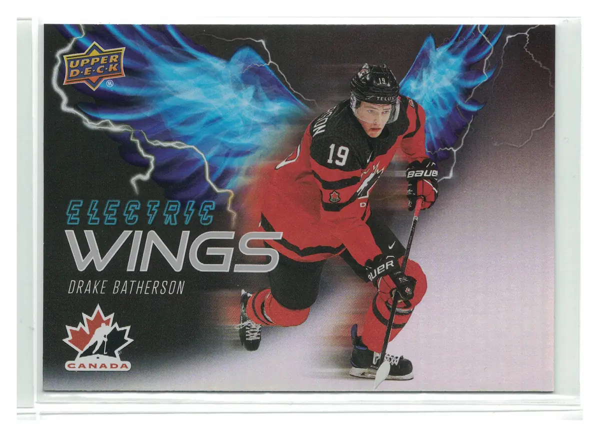 Drake Batherson Electric Wings #EW-12 2026 Upper Deck Team Canada — front