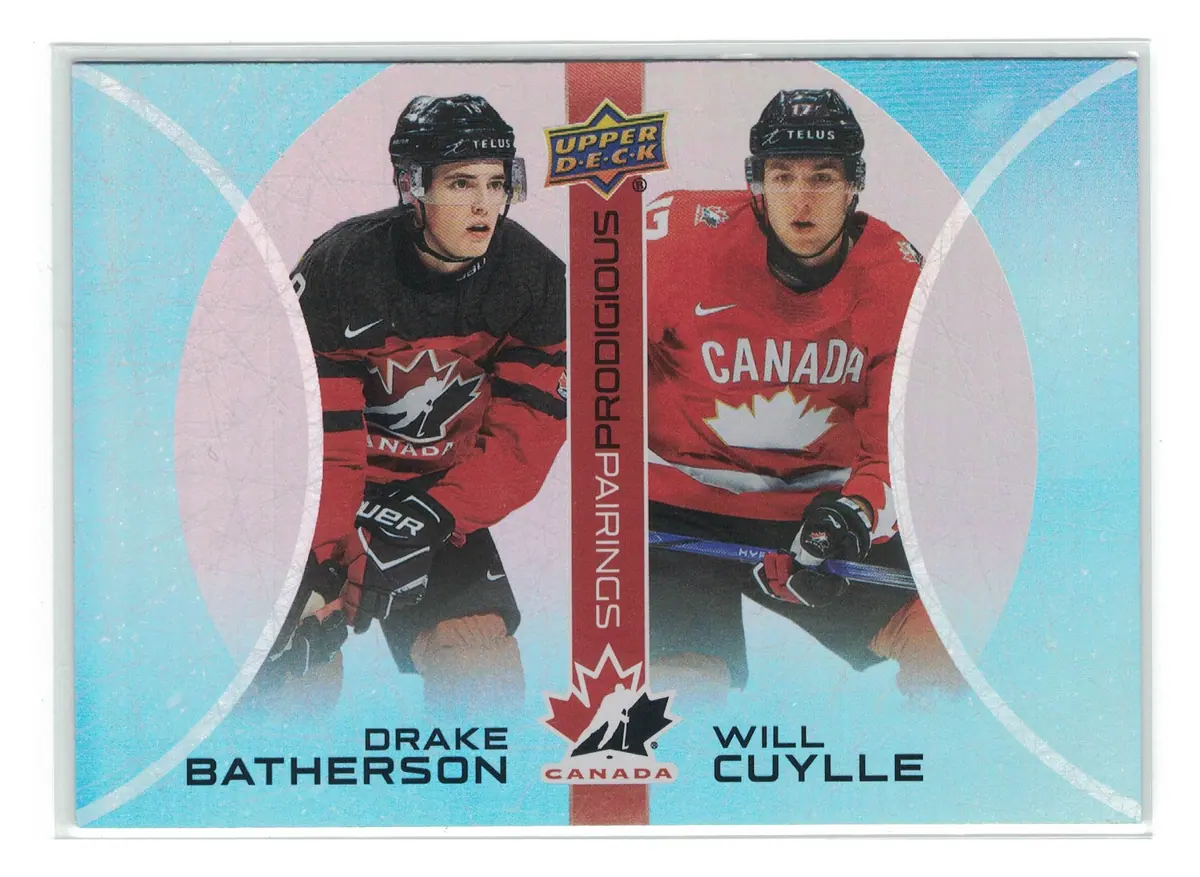 Drake Batherson / Will Cuylle Prodigious Pairings #PP-11 2026 Upper Deck Team Canada — front