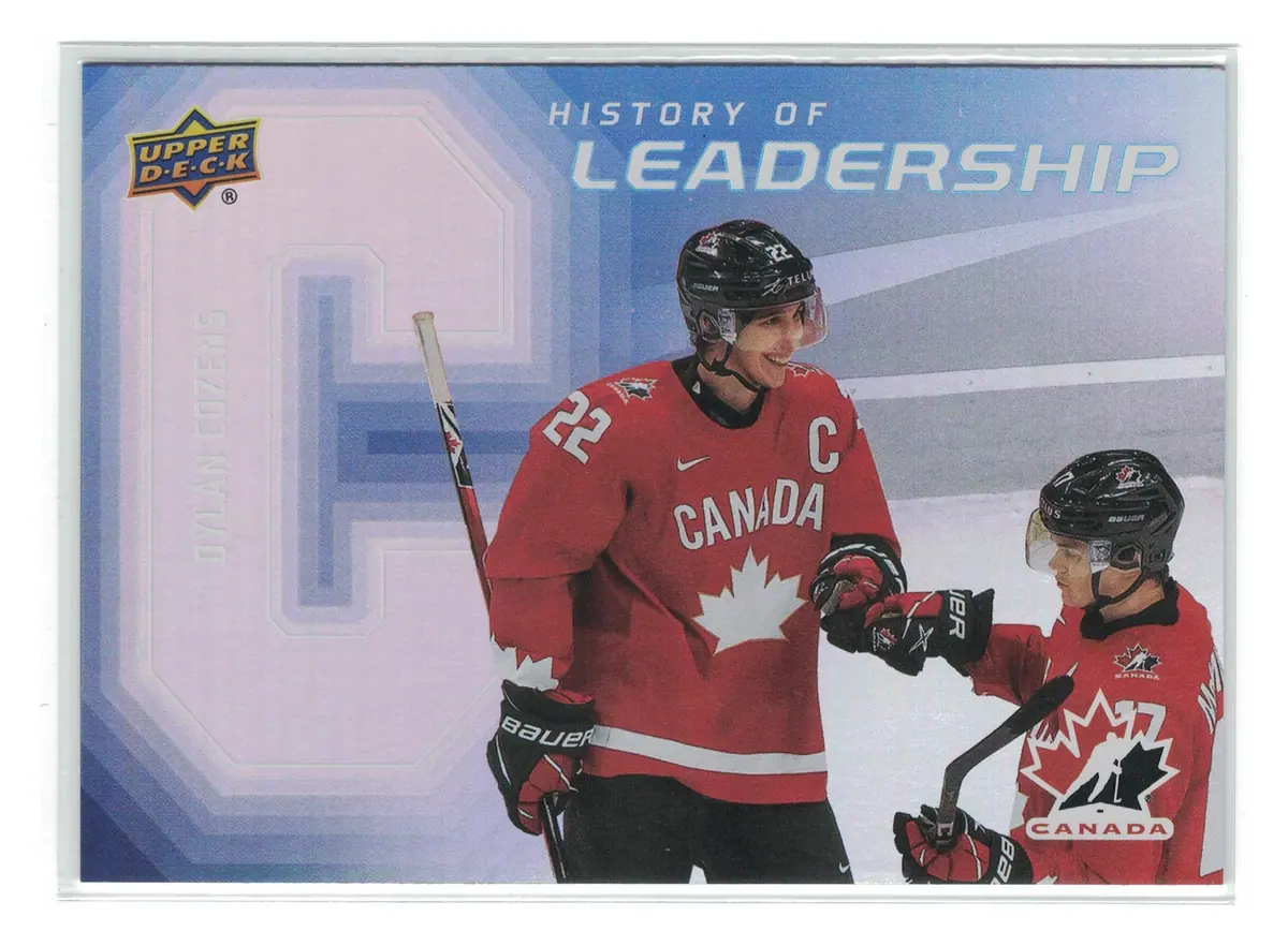 Dylan Cozens History of Leadership #HL-18 2026 Upper Deck Team Canada — front