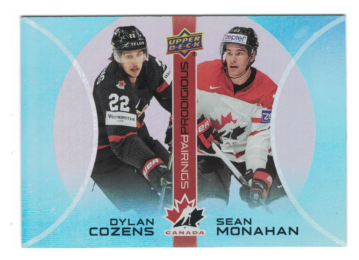 Dylan Cozens / Sean Monahan Prodigious Pairings #PP-7 2026 UD Team Canada — front