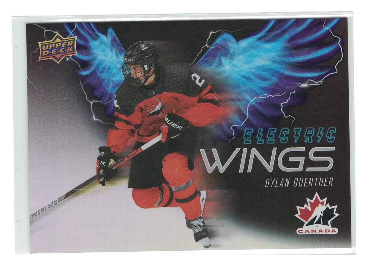 Dylan Guenther Electric Wings #EW-16 2026 Upper Deck Team Canada — front