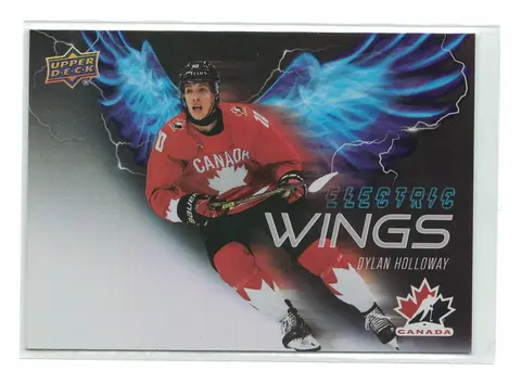 Dylan Holloway Electric Wings #EW-9 2026 UD Team Canada