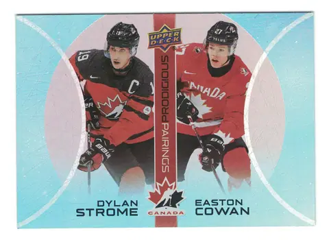 Dylan Strome / Easton Cowan Prodigious Pairings #PP-5 2026 UD Team Canada