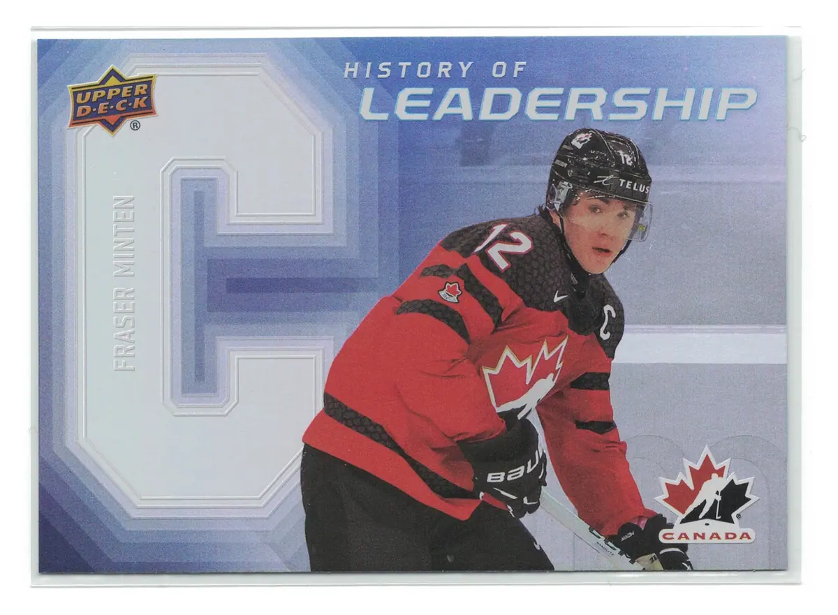 Fraser Minten History of Leadership #HL-16 2026 Upper Deck Team Canada — front