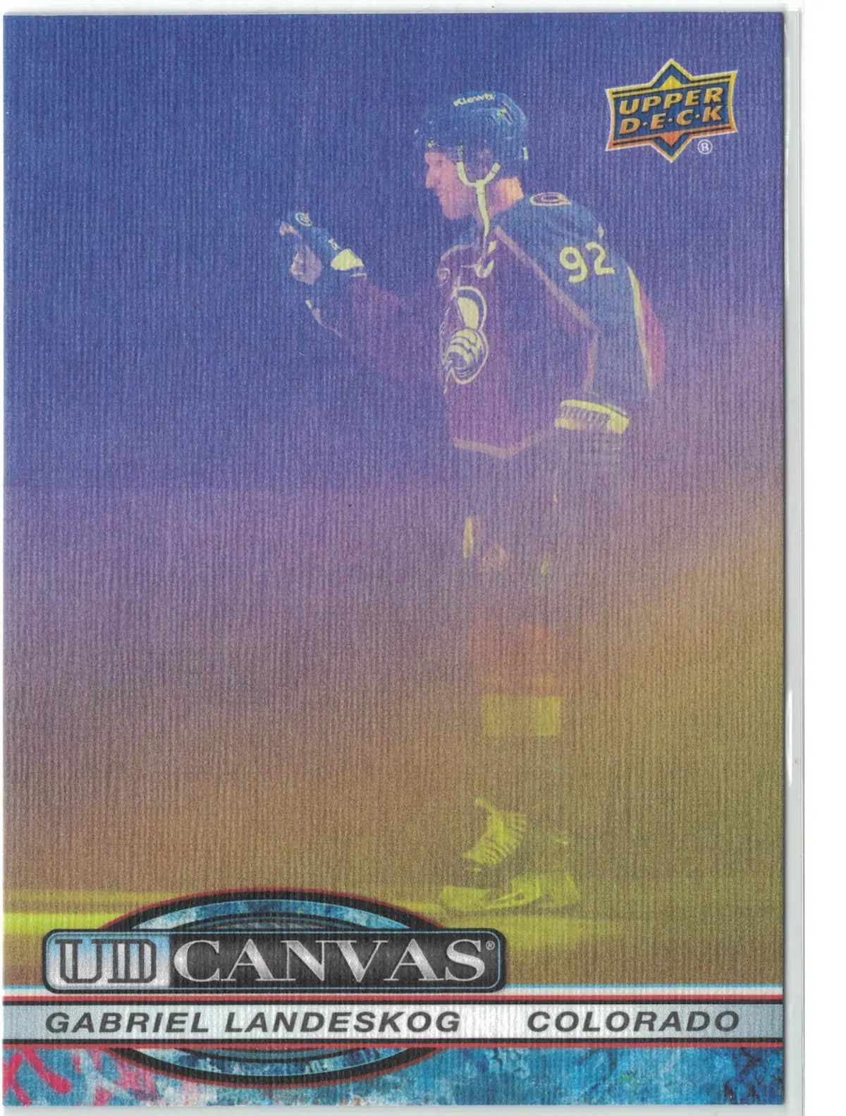 Gabriel Landeskog UD Canvas #C-328 2025-26 Upper Deck Extended Series — front