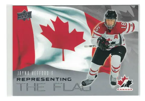 Jayna Hefford Representing the Flag #RF-34 2026 Upper Deck Team Canada