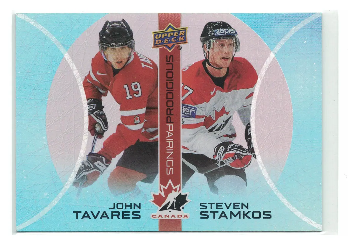 John Tavares / Steven Stamkos Prodigious Pairings #PP-16 2026 UD Team Canada — front