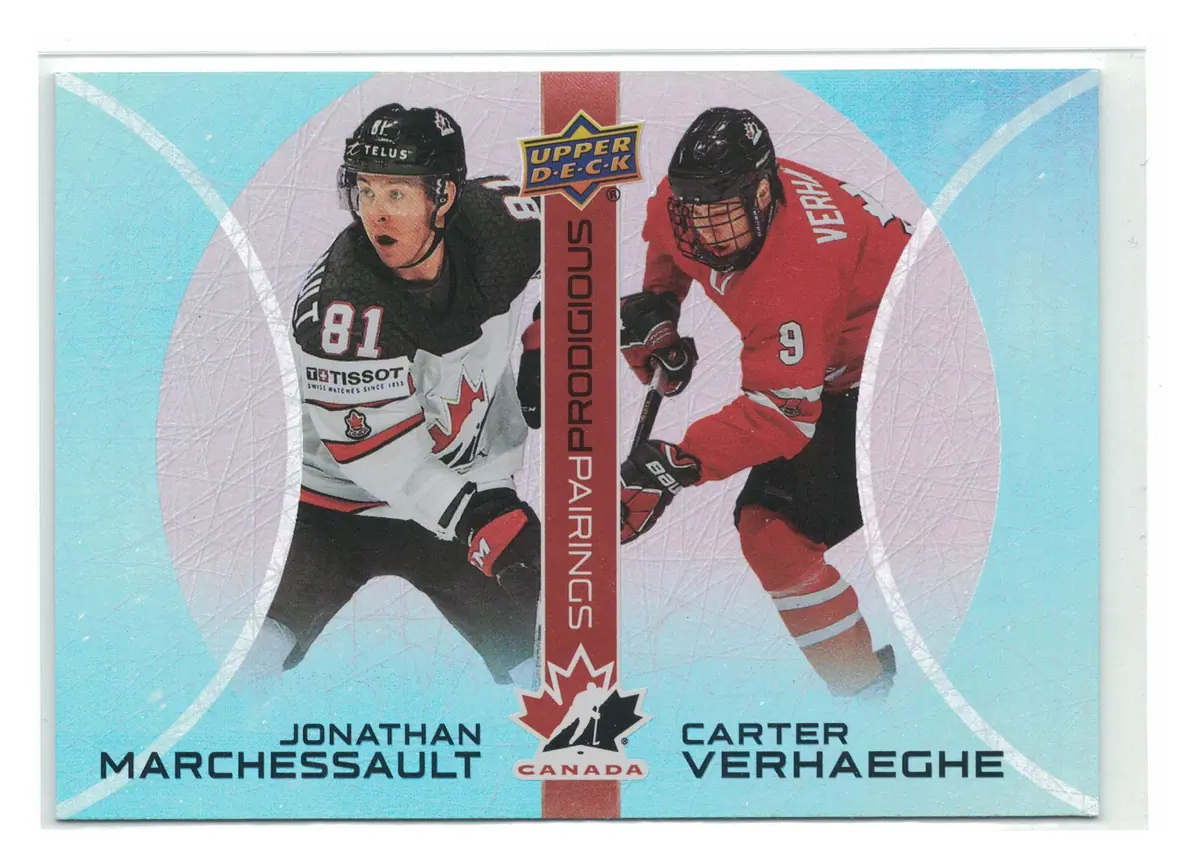 Jonathan Marchessault / Carter Verhaeghe Prodigious Pairings #PP-12 2026 Upper Deck Team Canada — front