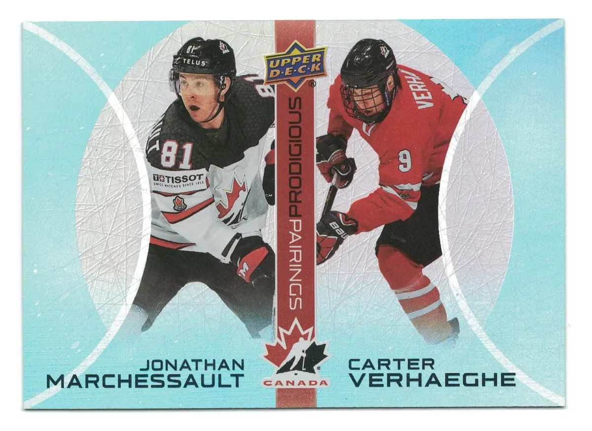 Jonathan Marchessault / Carter Verhaeghe Prodigious Pairings #PP-12 2026 UD Team Canada — front