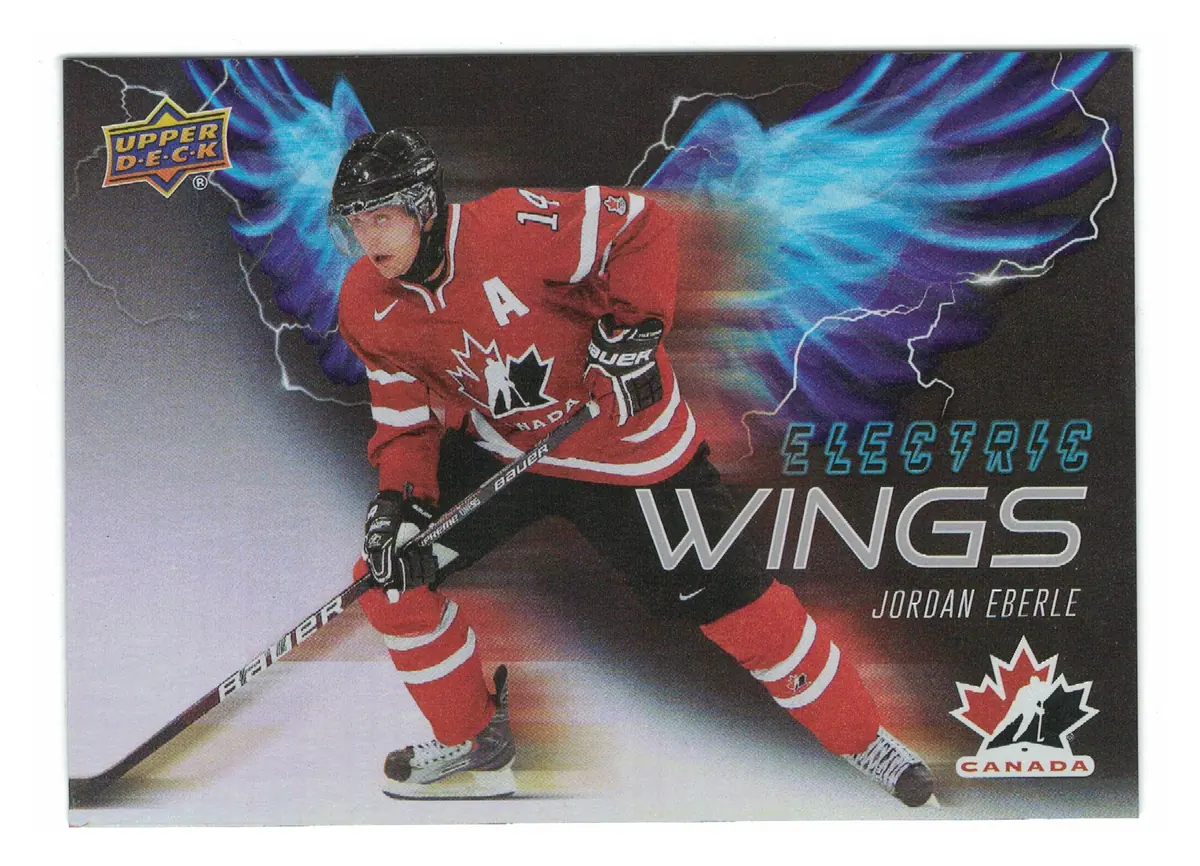 Jordan Eberle Electric Wings #EW-18 2026 UD Team Canada — front