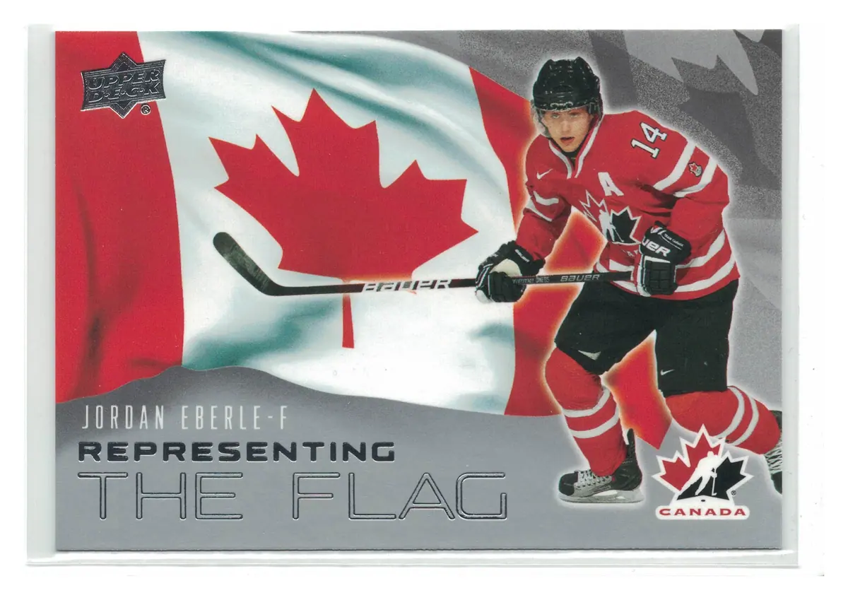 Jordan Eberle Representing the Flag #RF-30 2026 Upper Deck Team Canada — front