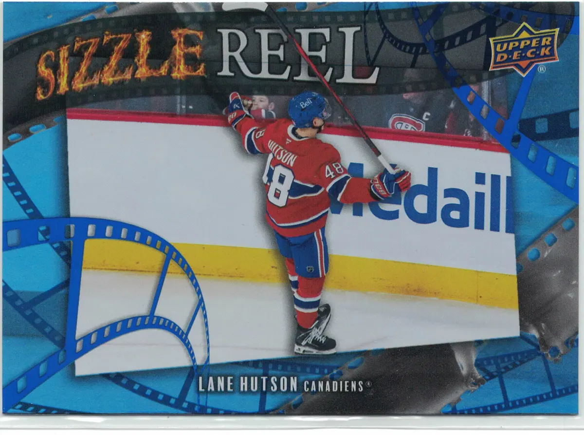 Lane Hutson Sizzle Reel #SR-79 2025-26 Upper Deck Extended Series — front