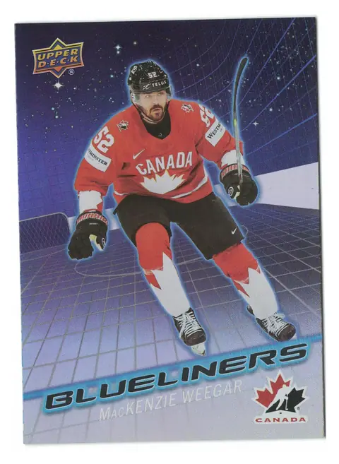 MacKenzie Weegar Blueliners #BL-13 2026 UD Team Canada
