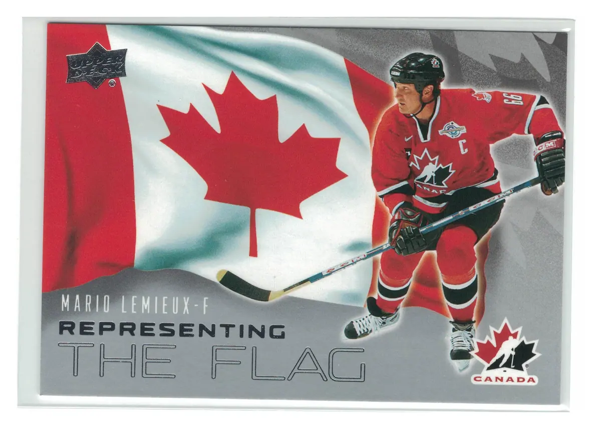 Mario Lemieux Representing the Flag #RF-8 2026 Upper Deck Team Canada — front