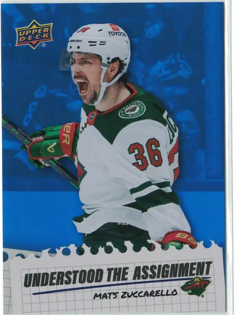 Mats Zuccarello Understood The Assignment #UA-11 2025-26 Upper Deck Extended Series