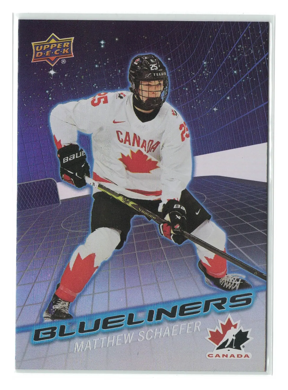 Matthew Schaefer Blueliners #BL-16 2026 Upper Deck Team Canada — front