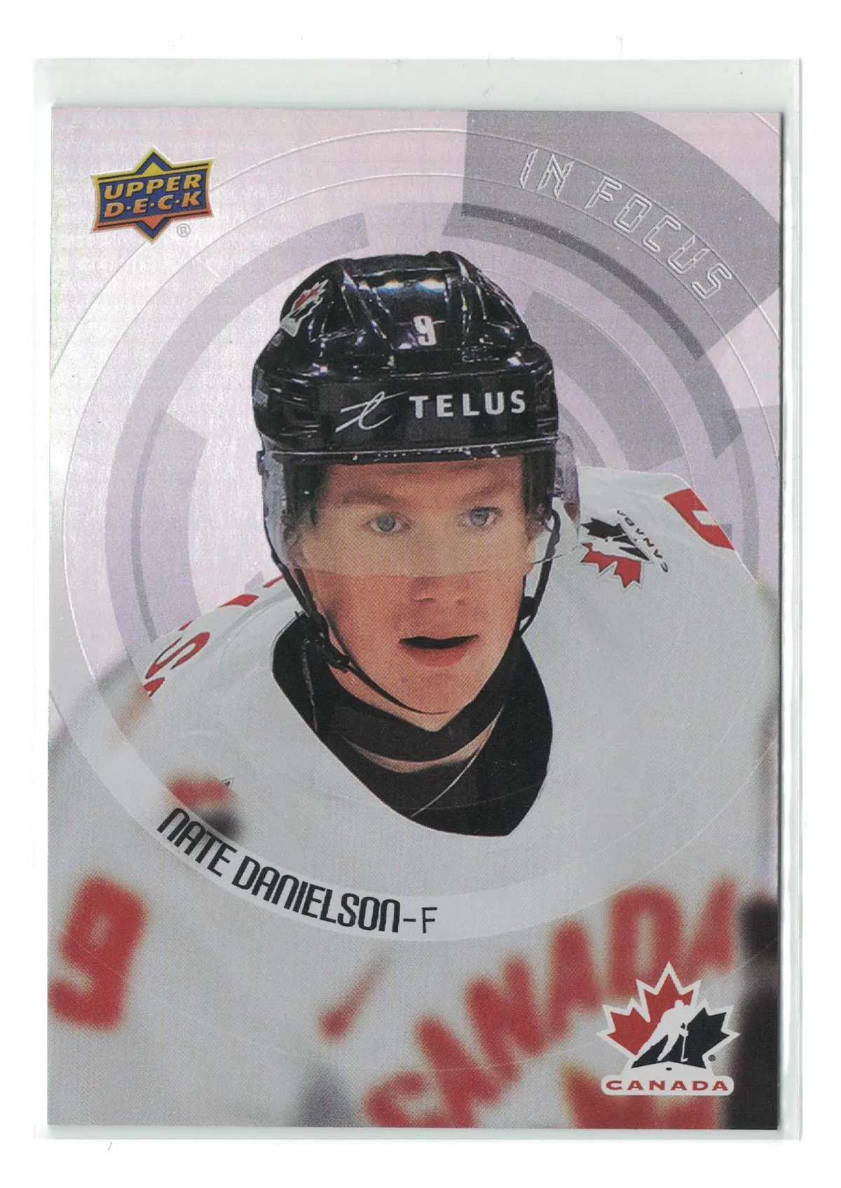 Nate Danielson In Focus #IF-7 2026 Upper Deck Team Canada — front