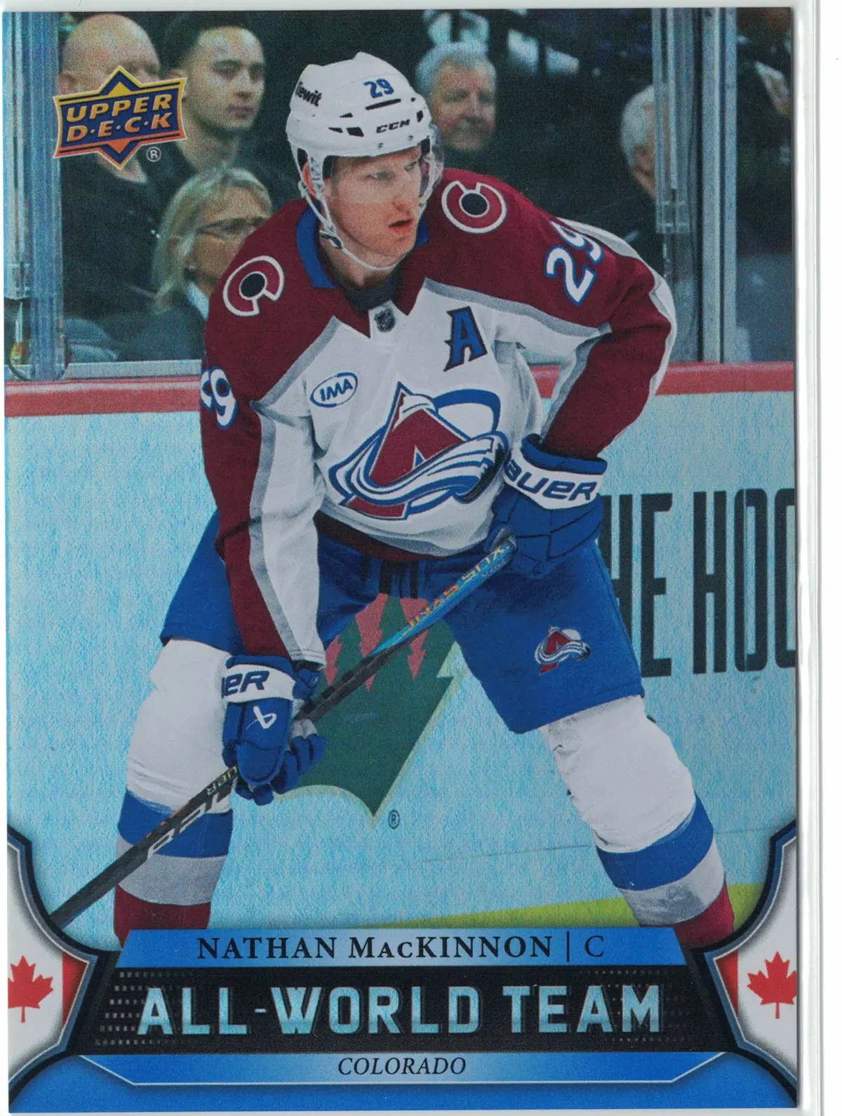 Nathan MacKinnon All-World Team #AWT-2 2025-26 Upper Deck Extended Series — front