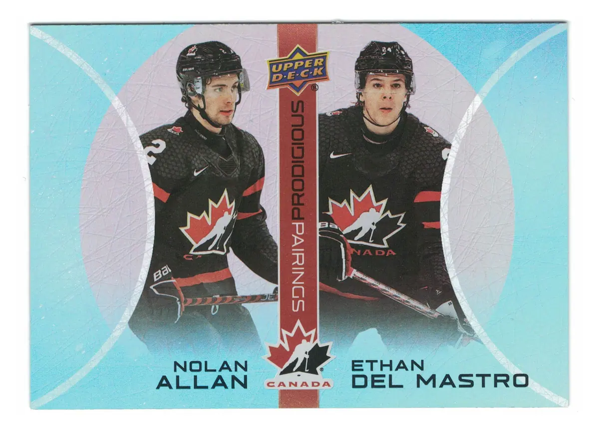 Nolan Allan / Ethan Del Mastro Prodigious Pairings #PP-3 2026 UD Team Canada — front