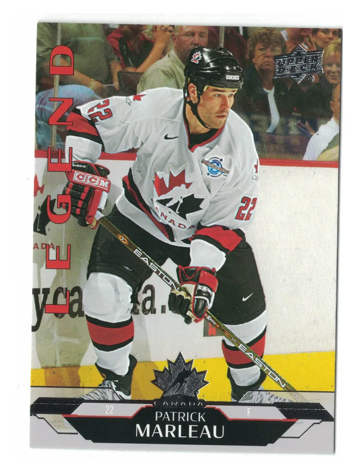 Patrick Marleau Legend #152 2026 UD Team Canada — front