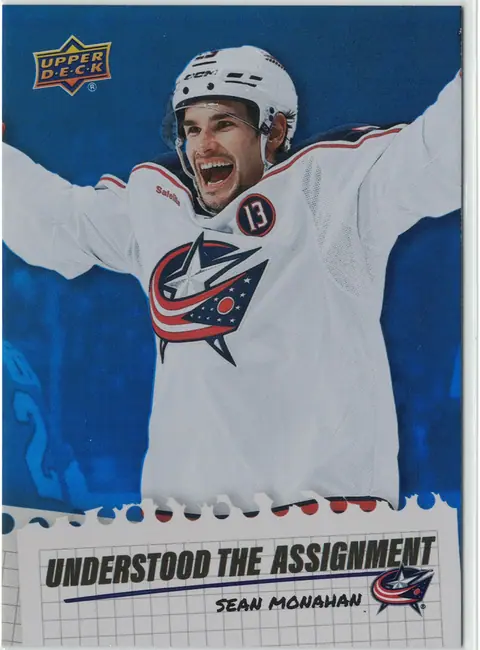 Sean Monahan Understood The Assignment #UA-18 2025-26 Upper Deck Extended Series