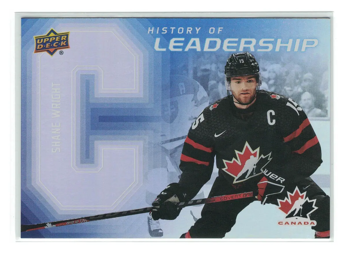 Shane Wright History of Leadership #HL-11 2026 Upper Deck Team Canada — front