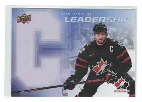 Shane Wright History of Leadership #HL-11 2026 UD Team Canada