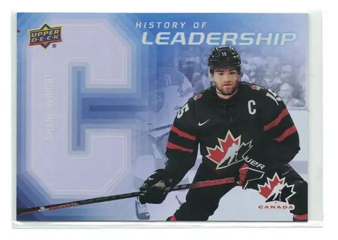 Shane Wright History of Leadership #HL-11 2026 UD Team Canada