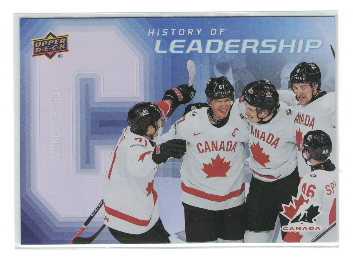 Sidney Crosby History of Leadership #HL-6 2026 Upper Deck Team Canada — front