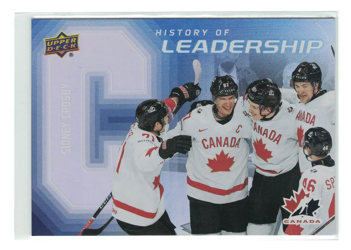 Sidney Crosby History of Leadership #HL-6 2026 UD Team Canada — front