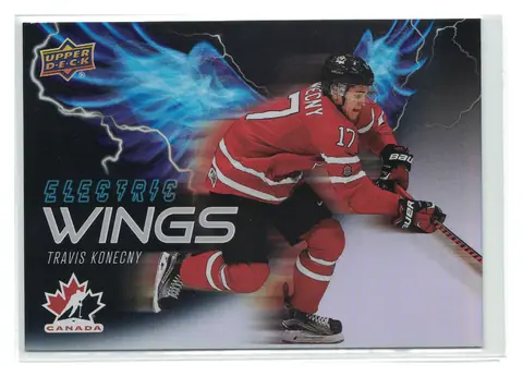 Travis Konecny Electric Wings #EW-3 2026 Upper Deck Team Canada