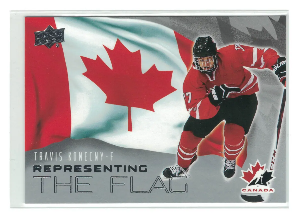 Travis Konecny Representing the Flag #RF-5 2026 UD Team Canada — front