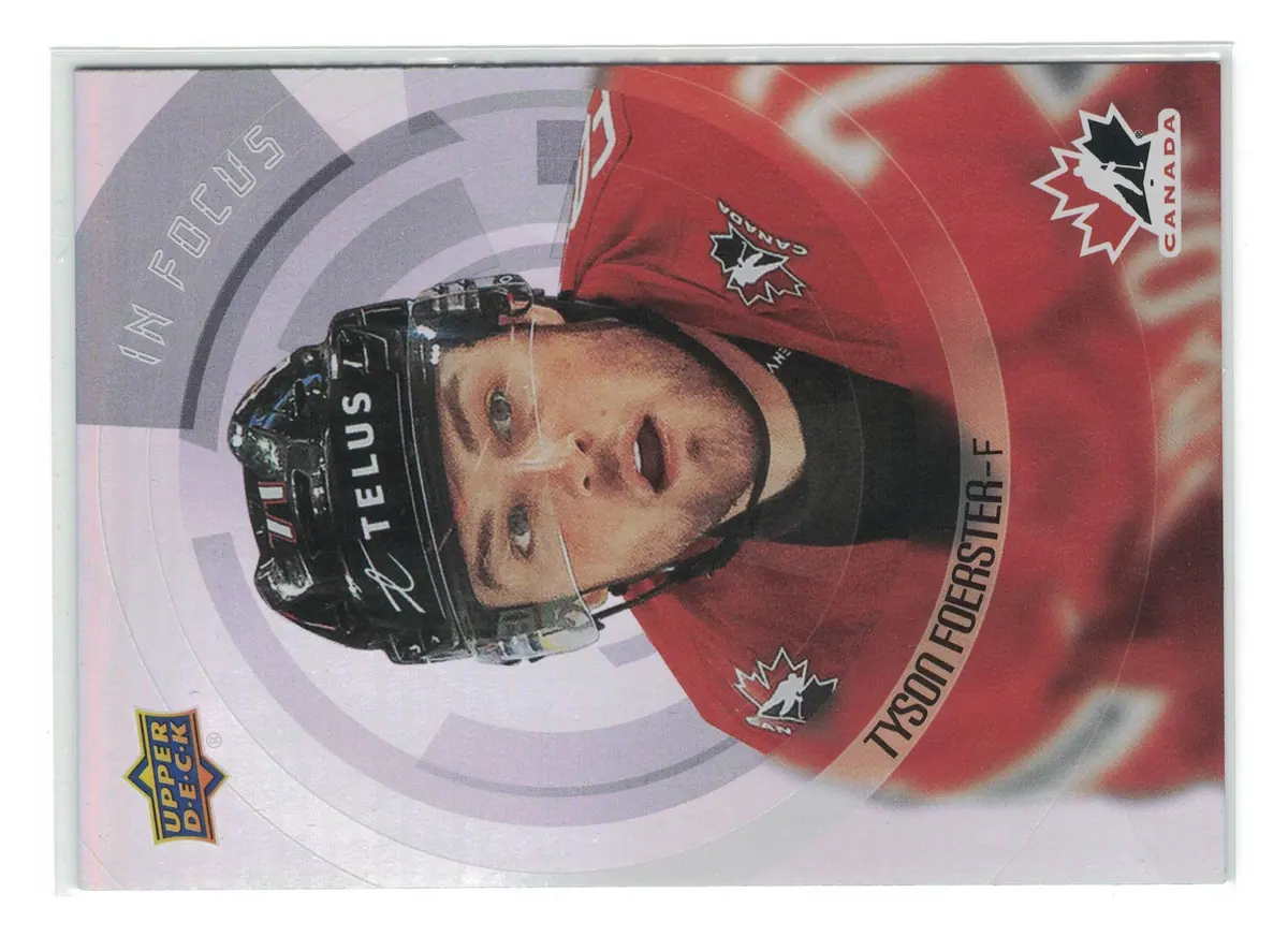 Tyson Foerster In Focus #IF-10 2026 Upper Deck Team Canada — front