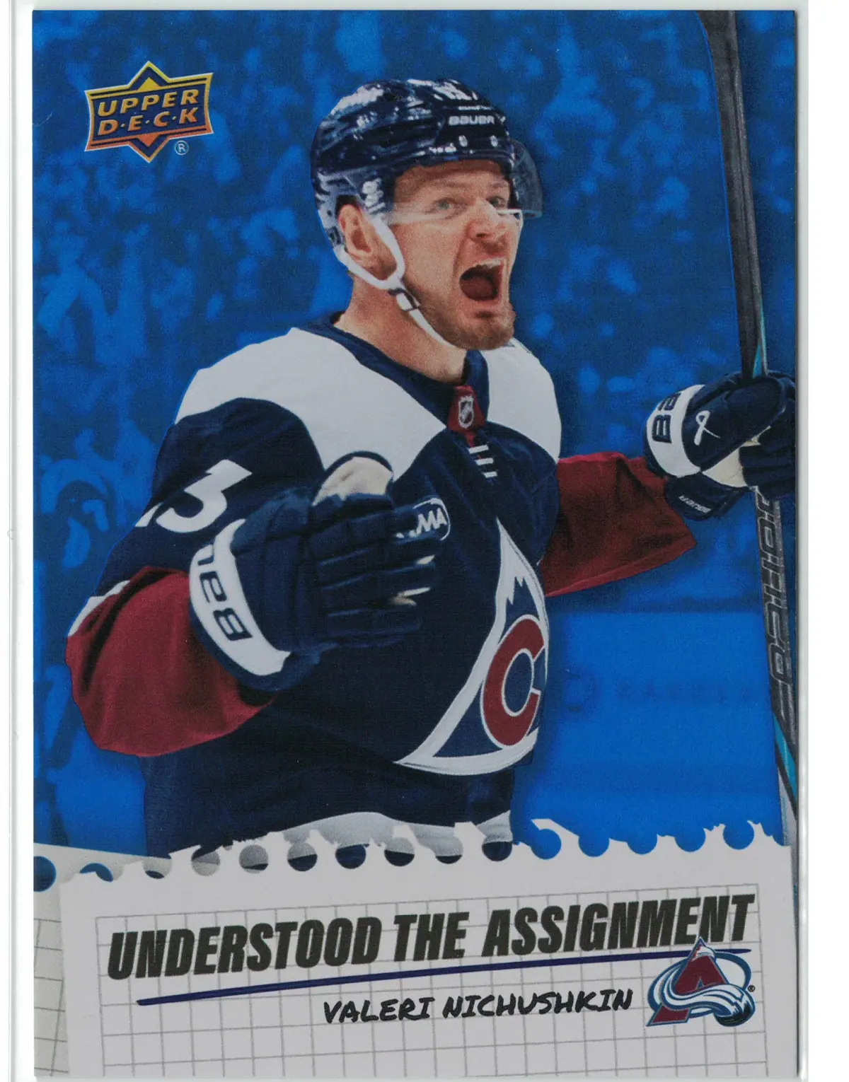 Valeri Nichushkin Understood The Assignment #UA-10 2025-26 Upper Deck Extended Series — front